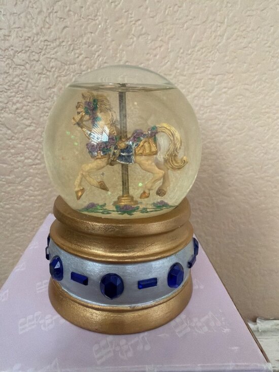 San Francisco Music Box Company Other - San Francisco Music Box Mini Sapphire Carousel Snow Globe Phantom of Opera w/Box